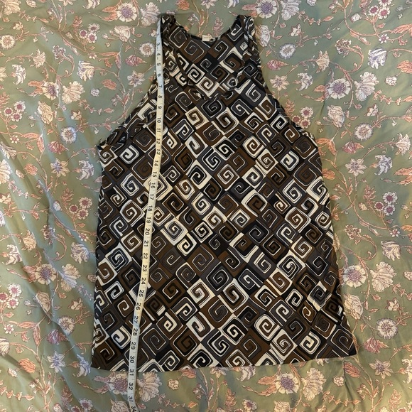 Vintage 70s swirl funky patterned tank top. - Picture 4 of 4